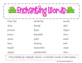 enchanting words.